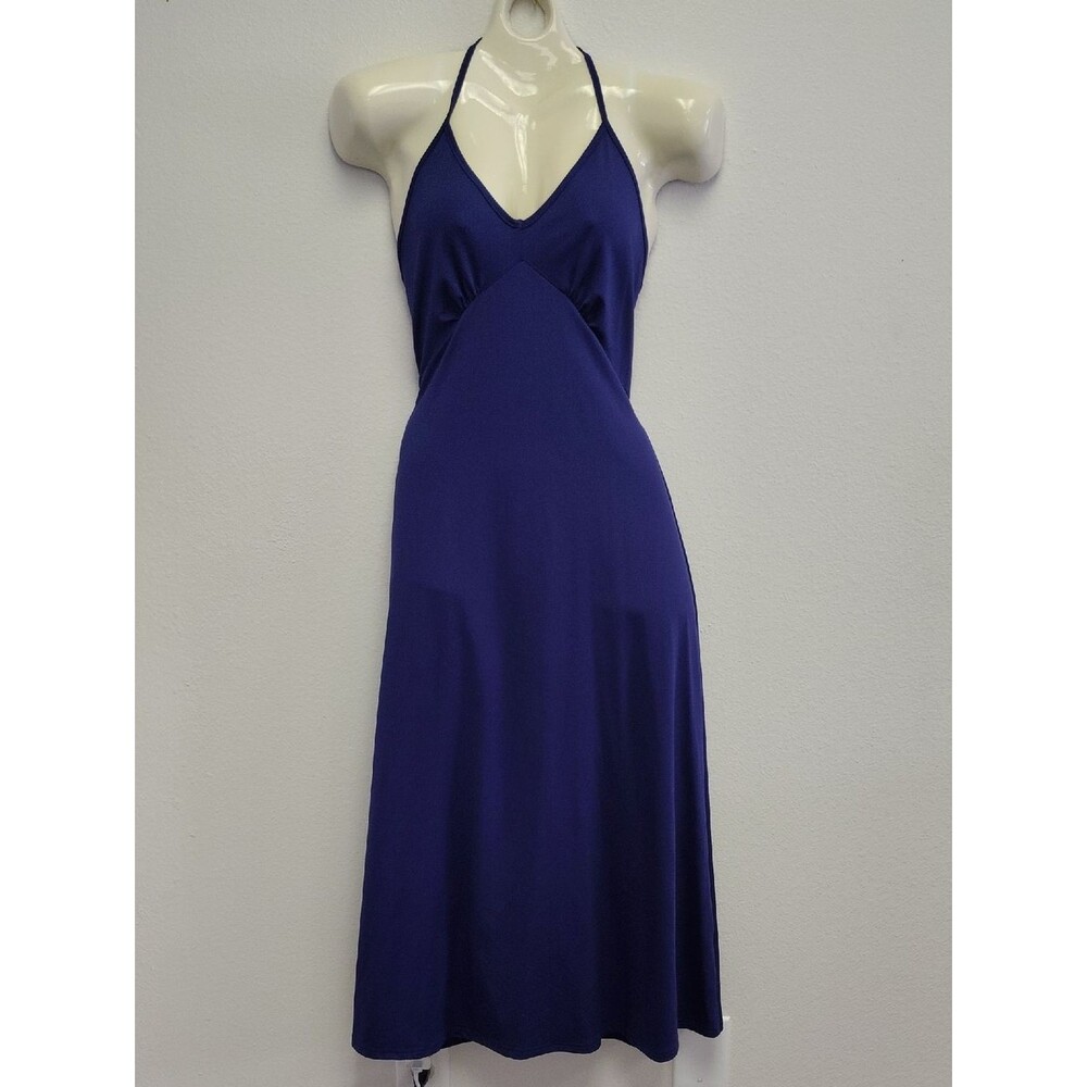 Deep Blue Satin Slip Dress